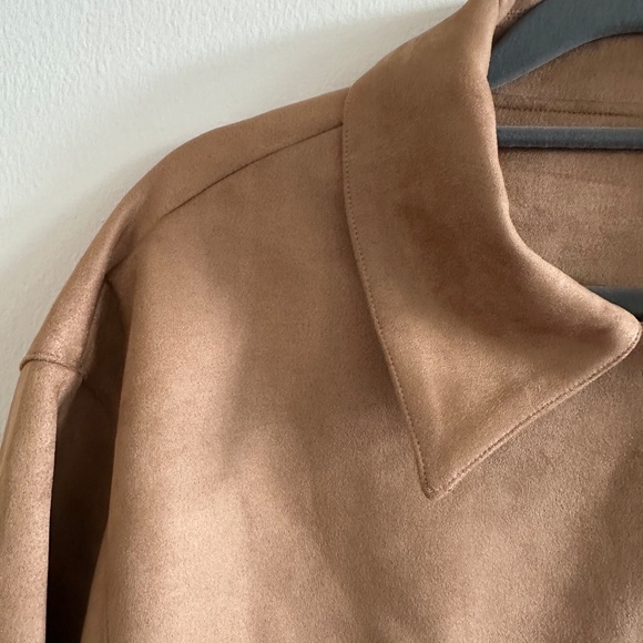 SPLIT SUEDE LEATHER JACKET WITH POCKET - Picture 3 of 8